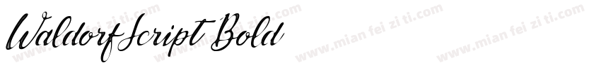 WaldorfScript Bold字体转换
